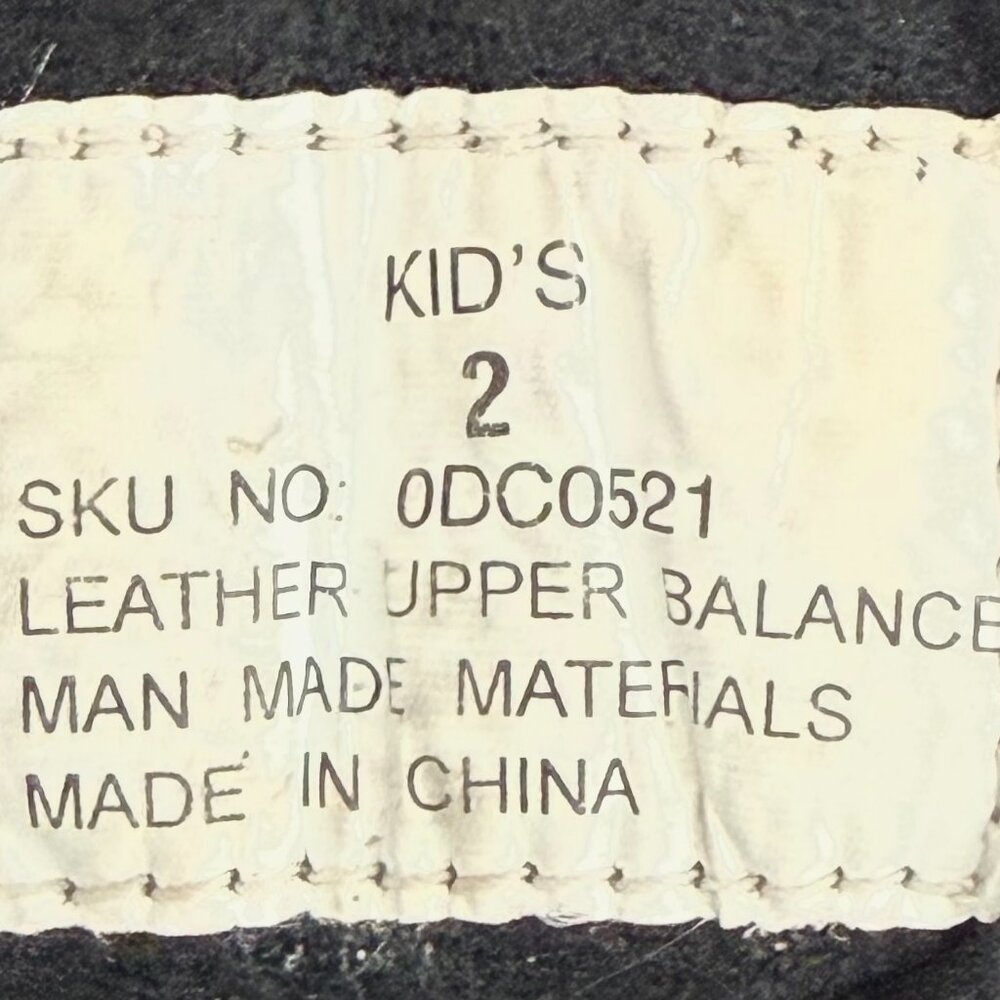 Vintage LL Bean Kids Suede Hiking Boots Blue Green Size 2 - Picture 8 of 8